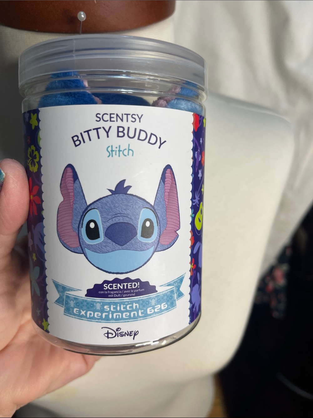 Scentsy Bitty Buddy Stitch Plush in Blue and Purple Stress Ball Smells So Good